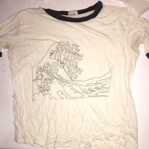 John Galt Wave Ringer Tee