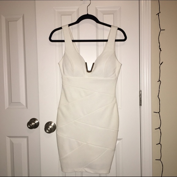 White body con dress