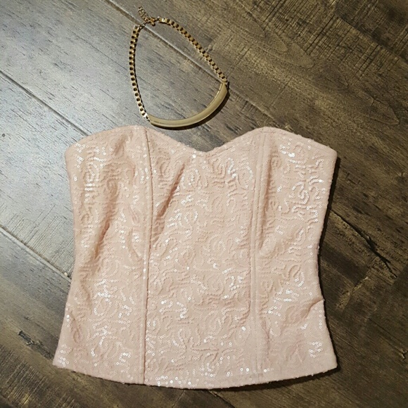 Light pink corset top