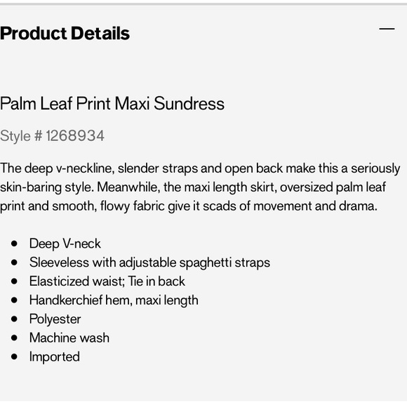 Express Dresses - Palm Print Sundress π΄ Express Dresses - Palm Print Sundress π΄