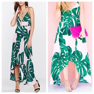 Express Dresses - Palm Print Sundress 🌴 Express Dresses - Palm Print Sundress 🌴