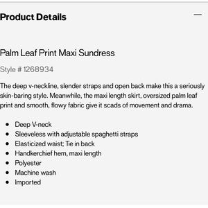 Express Dresses - Palm Print Sundress 🌴 Express Dresses - Palm Print Sundress 🌴