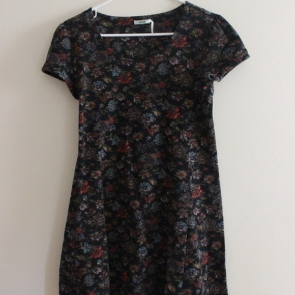 Dark floral UO dress