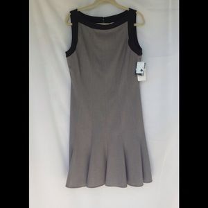 NWT Boatneck sleeveless fit & flare dress