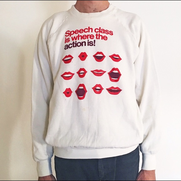 Vintage "Speech Class" Pullover