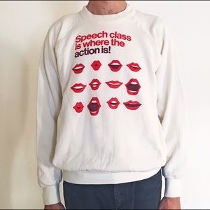 Vintage "Speech Class" Pullover