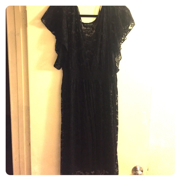 Black lace dress/cover up