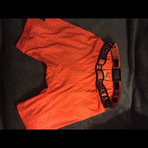 Orange Large Under Armor Compression Shorts