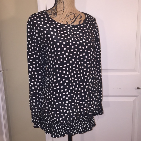 Tops - Final price. Black & white polk a dot blouse