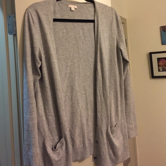 Gray boyfriend cardigan