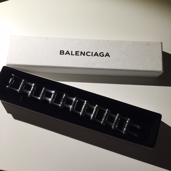 Balenciaga Sliver Bike Chain Bracelet