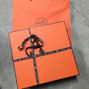Authentic Hermes Bag box with shopper bag