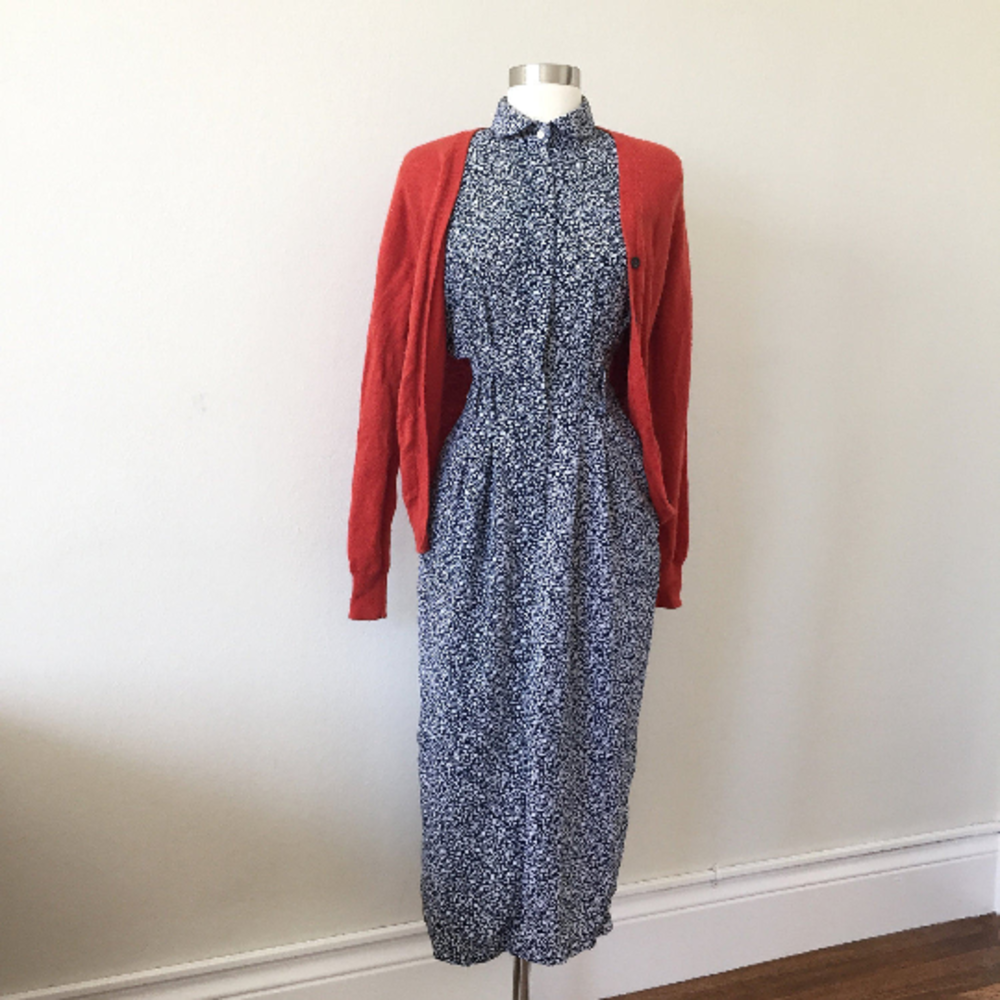 80s vintage dress 40s style Wiggle dress