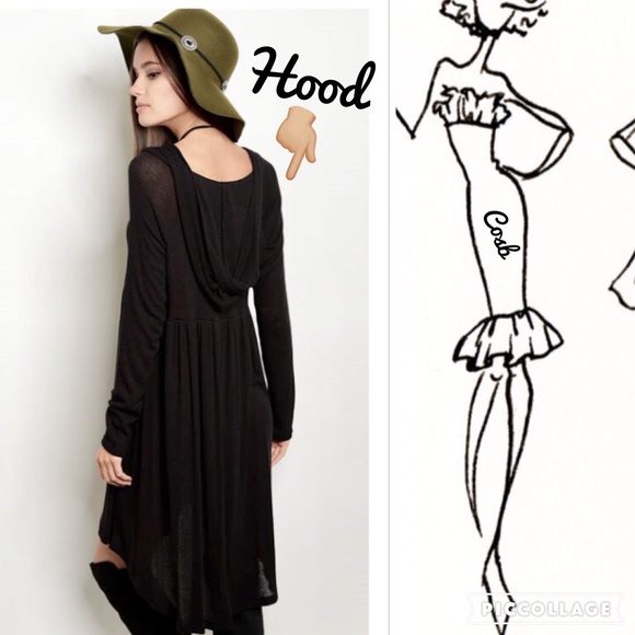 1 Left!!! 2X's HP! 🎉🎉🎉High/Low Dress w/Hood - Picture 2 of 2