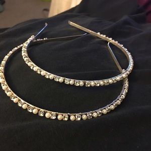 Pearl and crystal headbands