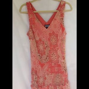 CLEARANCE Sleeveless chiffon ruffle dress