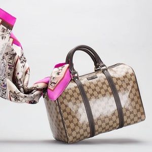 HOLD Authentic Gucci Crystal Boston Bag size Large