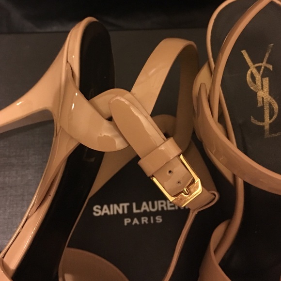 Saint Laurent Tribute patent leather sandal - Picture 4 of 4