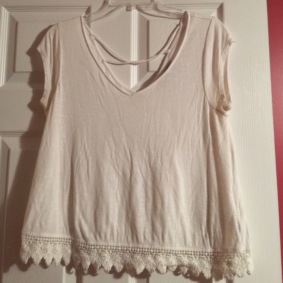 American Eagle Outfitters Tops - AE Crossed-Back Tee