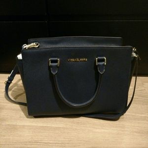 Authentic Michael Kors Selma Large satchel Navy