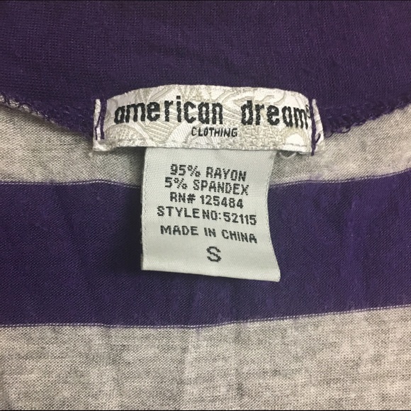 Long Purple/Gray Striped Cardigan Sweater (Small) - Picture 4 of 4