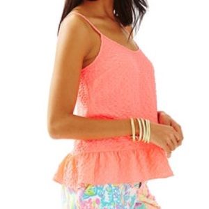 Lilly Pulitzer Tops - SALE 🎉 Lilly Pulitzer Textured Tank in Neon Coral Lilly Pulitzer Tops - SALE 🎉 Lilly Pulitzer Textured Tank in Neon Coral