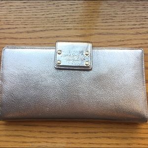 Kate Spade Metallic Clutch Wallet