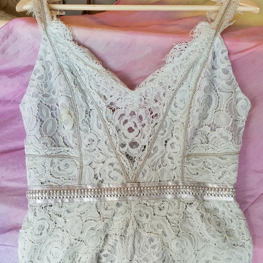 Free People Lace Column Maxi Dress -PROM