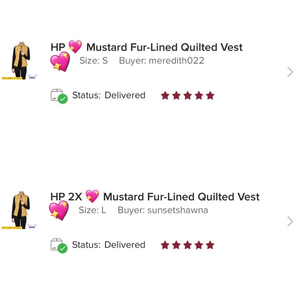 💖 Mustard Fur-Lined Quilted Vest - Picture 6 of 6