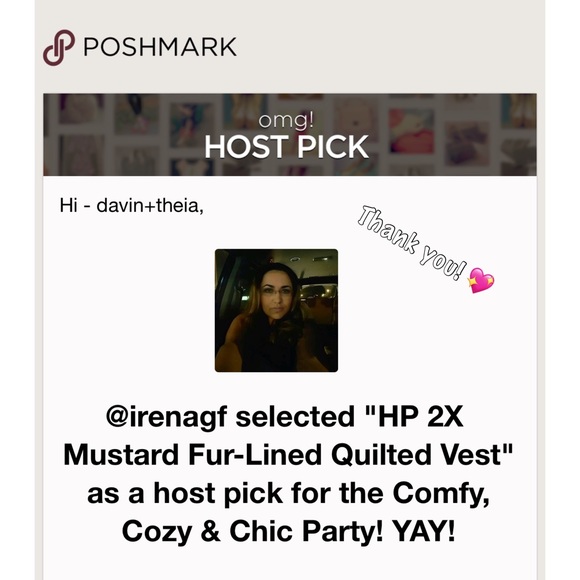 💖 Mustard Fur-Lined Quilted Vest - Picture 5 of 6