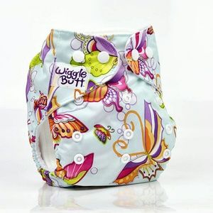 One size reusable cloth pocket diaper (Butterfly)
