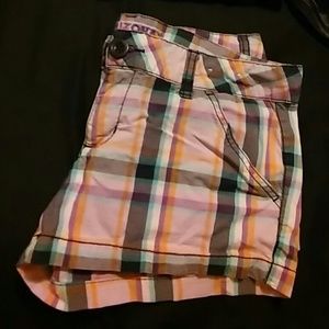 Plaid shorts