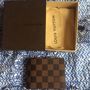 Louis Vuitton Damier Ebene Canvas wallet