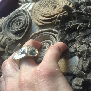 Silpada KR collection dual crystal ring