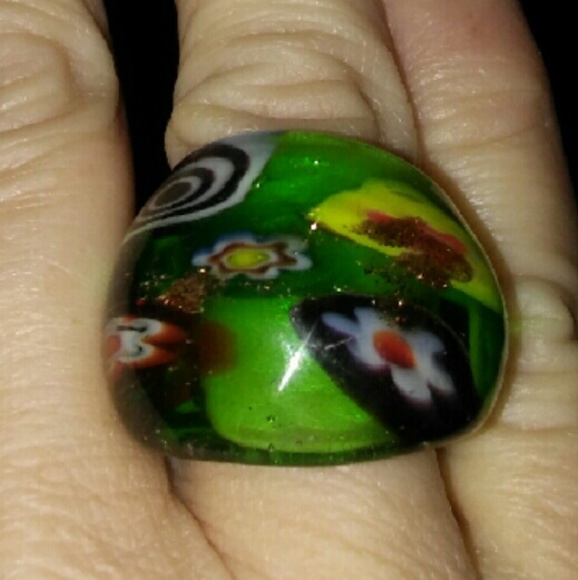 ?SALE?Trendy Dome Murano Ring