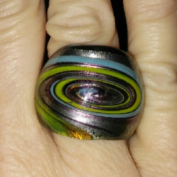 ?SALE?Trendy Dome Murano Ring