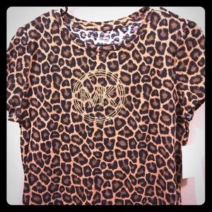 NWT! Michael Kors cheetah print shirt!