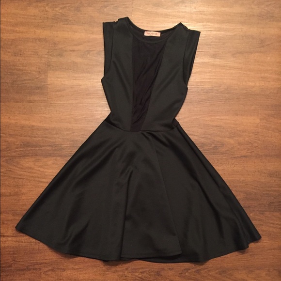 Arden B Mesh Black Dress