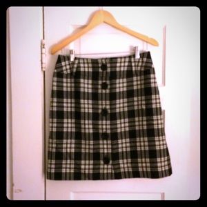 Wool Plaid Pendleton Skirt