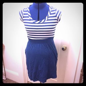 Nautical Old Navy Blue and White Sailor dress