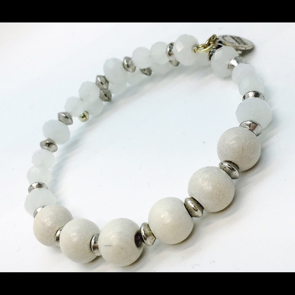 Alex and Ani Cream Enigma Wrap RS