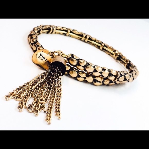 Alex & Ani Nordstrom Exclusive Metal Tassel WrapRG
