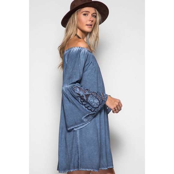 ✨Clearance - Off Shoulder Dress/Tunic Top - Picture 2 of 4