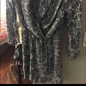 A bra less dress blue and white