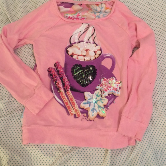 Justice pink sweatshirt size 10 - Picture 1 of 4