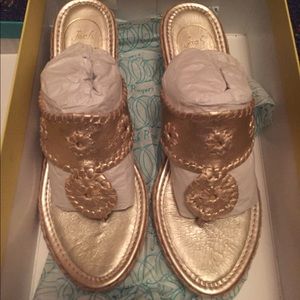 Jack Rogers platinum wedges brand new size 8.5