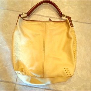 Fossil yellow leather bag