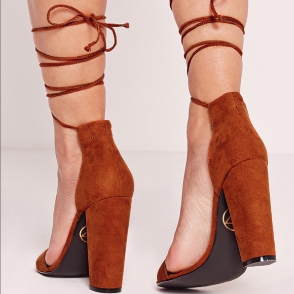 faux suede ; approx heel height 11cm/4.5" - Picture 2 of 4