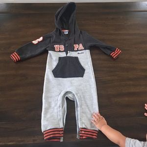 Baby boy jump suit with hoody size 24 months