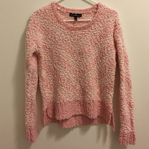 Pink and White Sweater